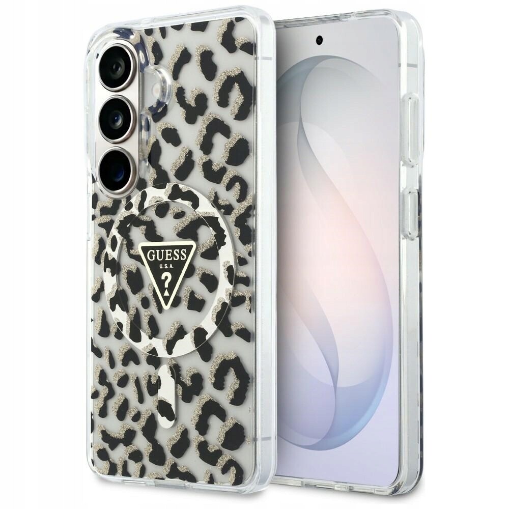 Guess Leopard MagSafe pouzdro s leopardím vzorem kryt obal pro Galaxy S26 5G