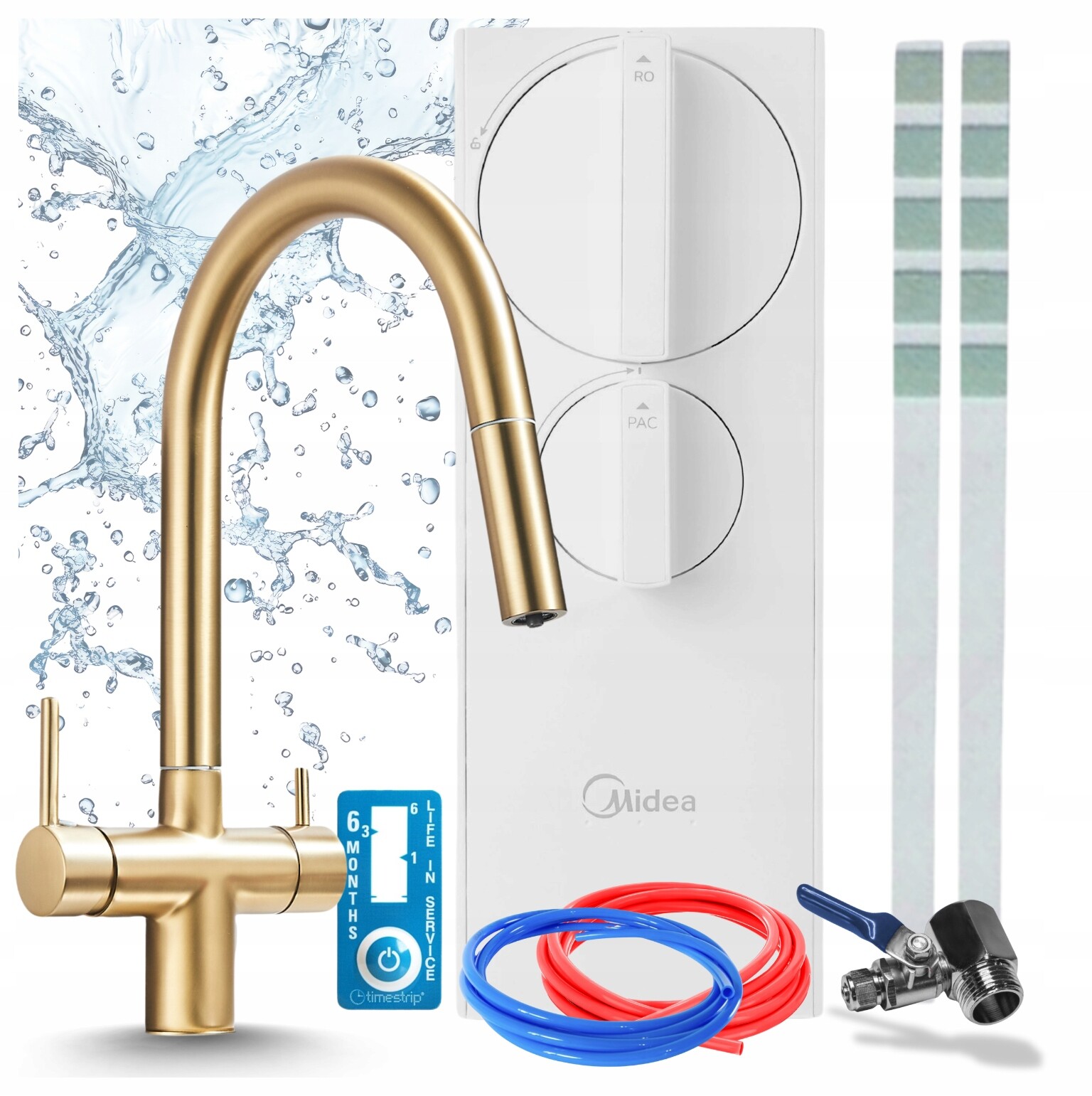 Filtr Pod Dřez Midea 400GPD RO5 Vestavěná Čerpadla A Kuchyňský Kohoutek Pro Filtr