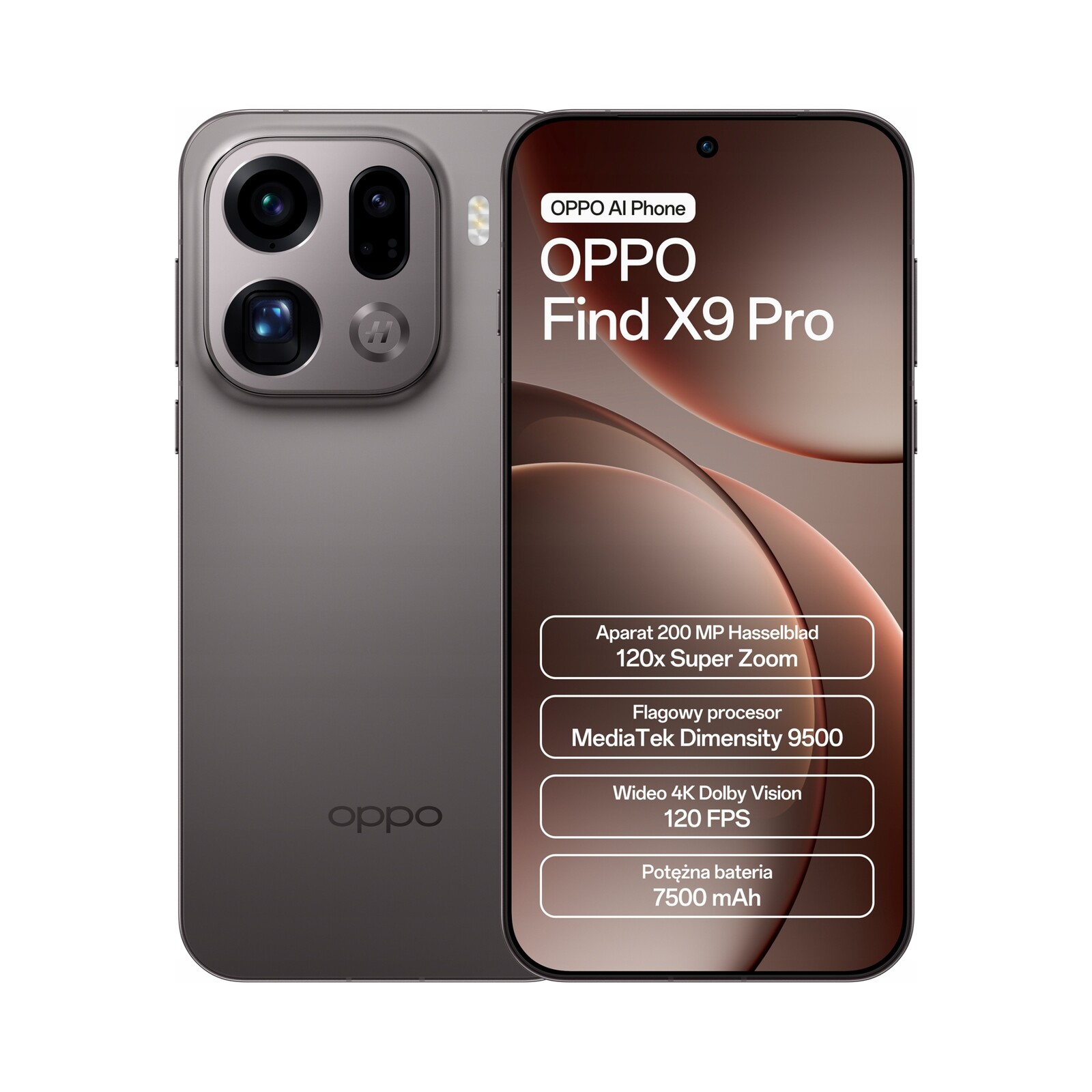 Smartphone Oppo Find X9 Pro 16 Gb 512 Gb 5G hnědý