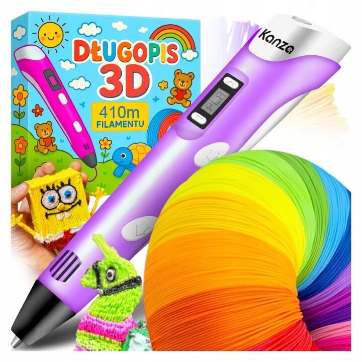 Magický Propiska 3D Pen S Filamentem Pla 410M Pro Děti Tiskárna