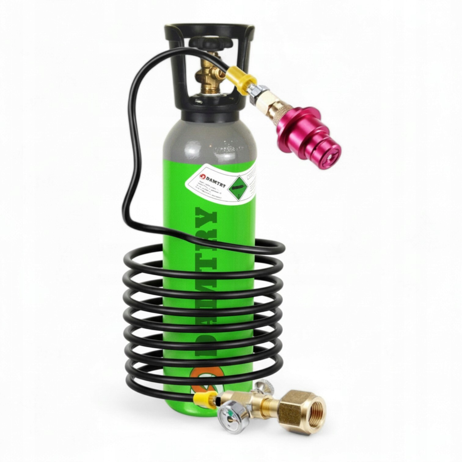 CO2 láhev 5l a Adaptér 7,5m pro Saturátor Sodastream Quick Connect Terra