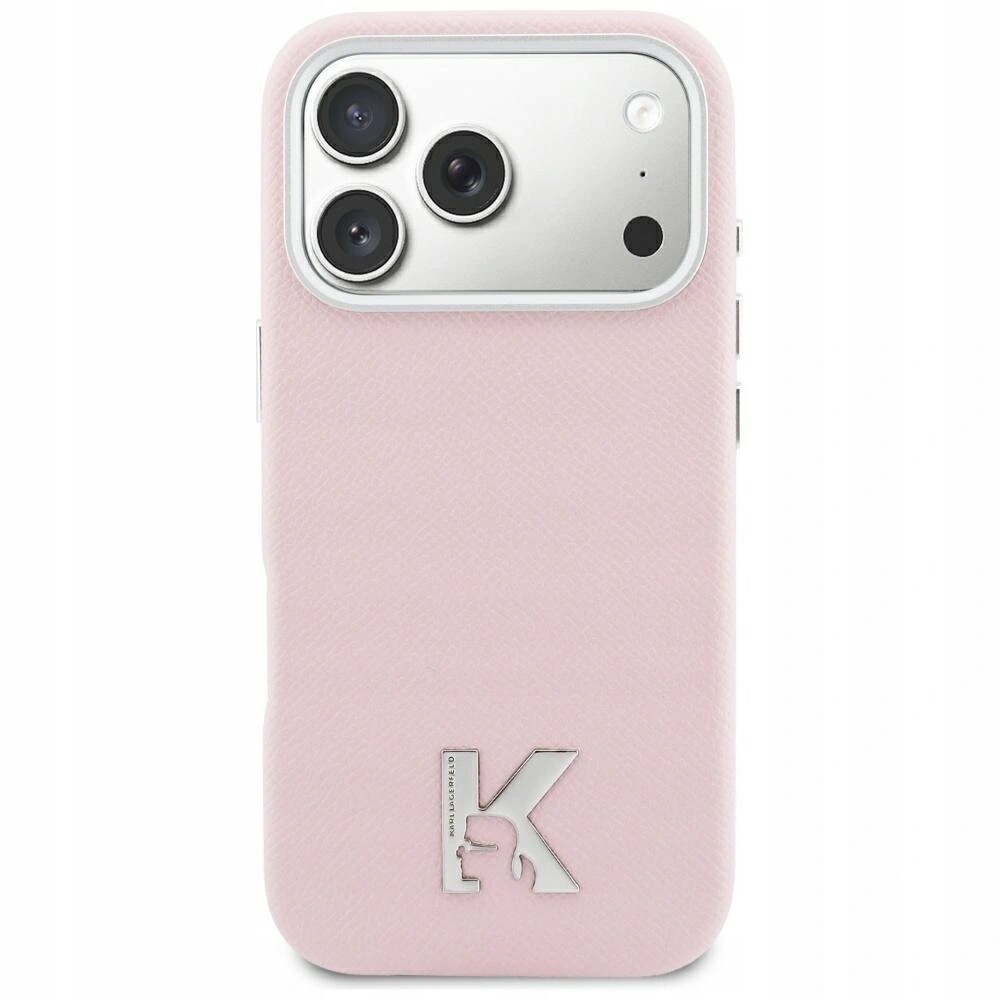 Pouzdro Karl Lagerfeld Karl Head Logo MagSafe pro iPhone 17 růžové
