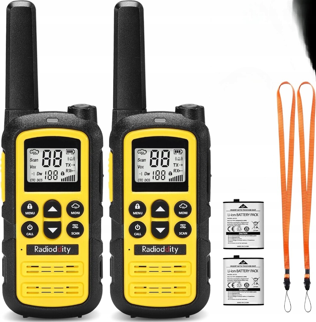 Vysílačka Radiotelefon Vysílačka Radioddity PR-T6 Sada 2KS Vox