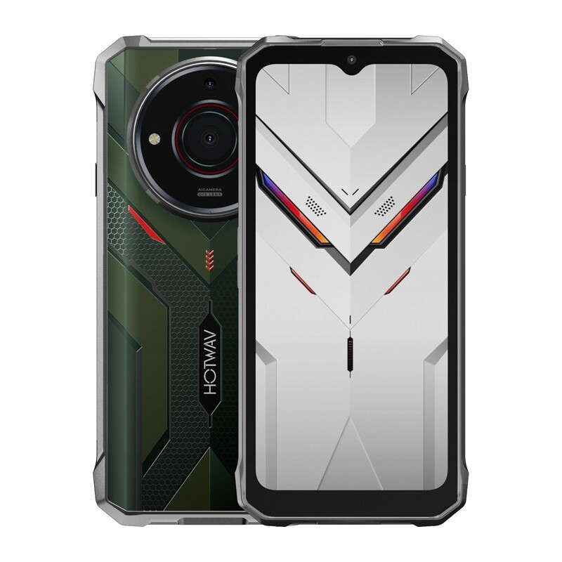 Hotwav T7S Pancéřový smartphone Zelený 4GB 4GB Ram 128GB 21MP 6,52 palce