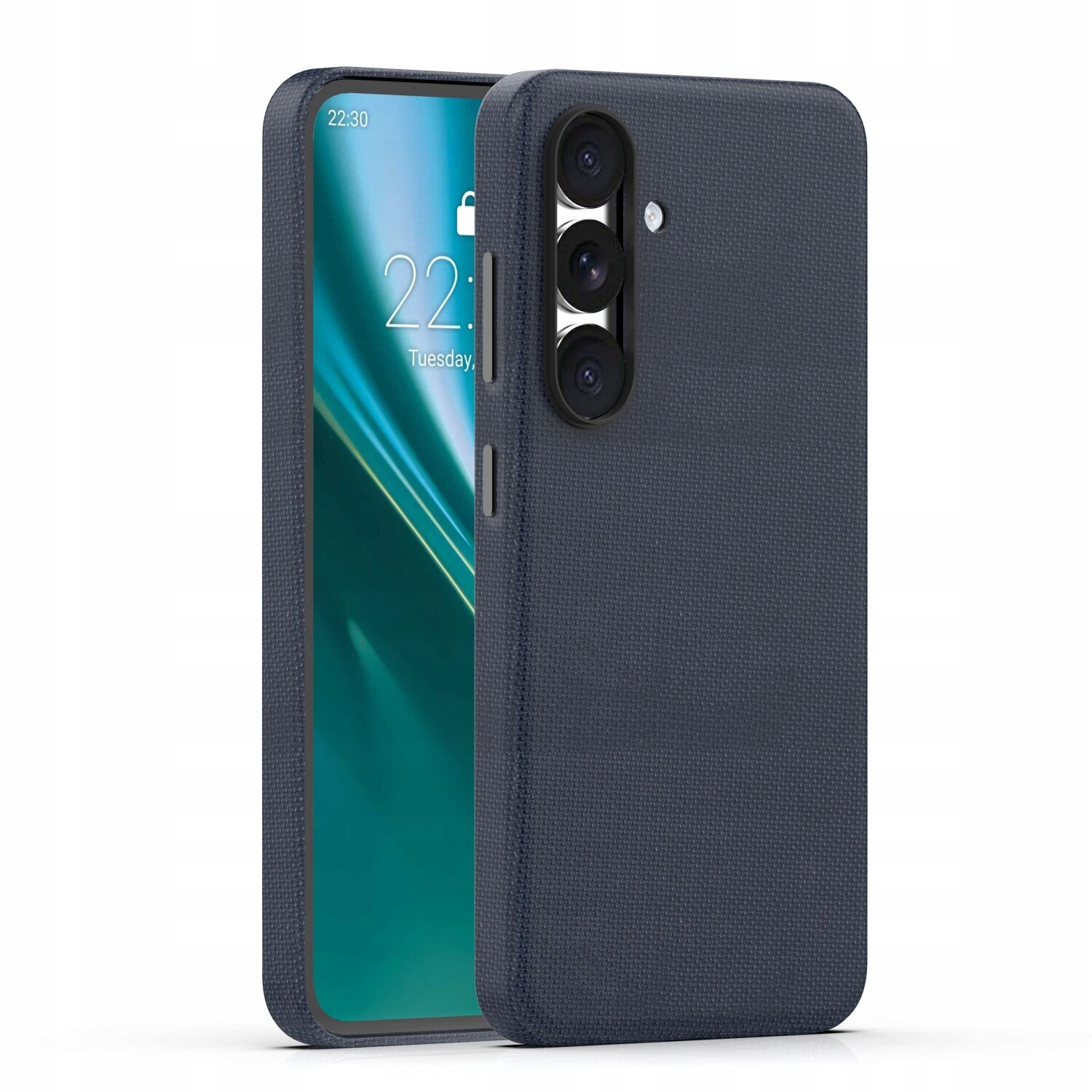 Pouzdro pro Samsung Galaxy S25 černé Etteri mikrovlákno 2300 Gs ring