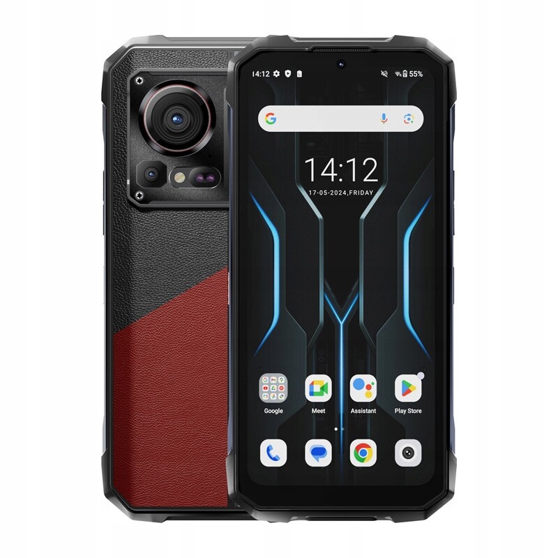 Hotwav Hyper7Pro Pancéřový chytrý telefon 5G 16GB 20GB Ram 256GB 10800MAh Červený