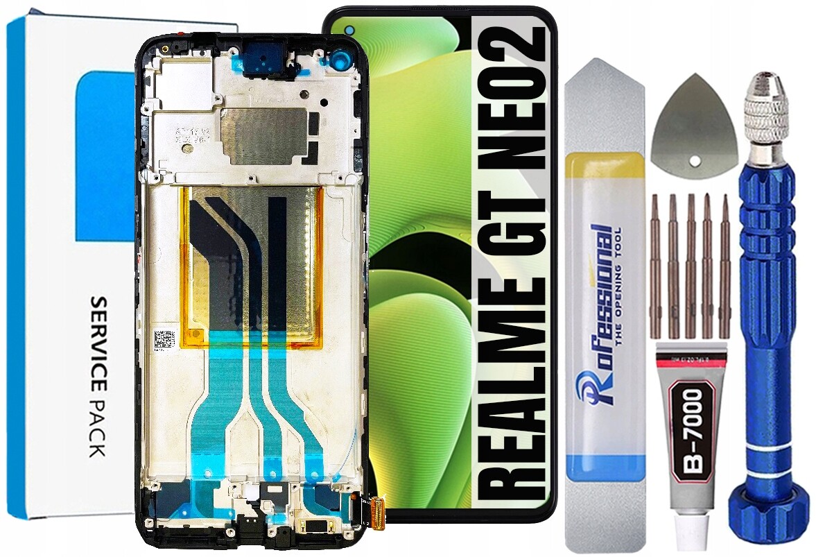 Displej Pro Realme Gt NEO2 RMX3370 Originální Oem Obrazovka Rámeček