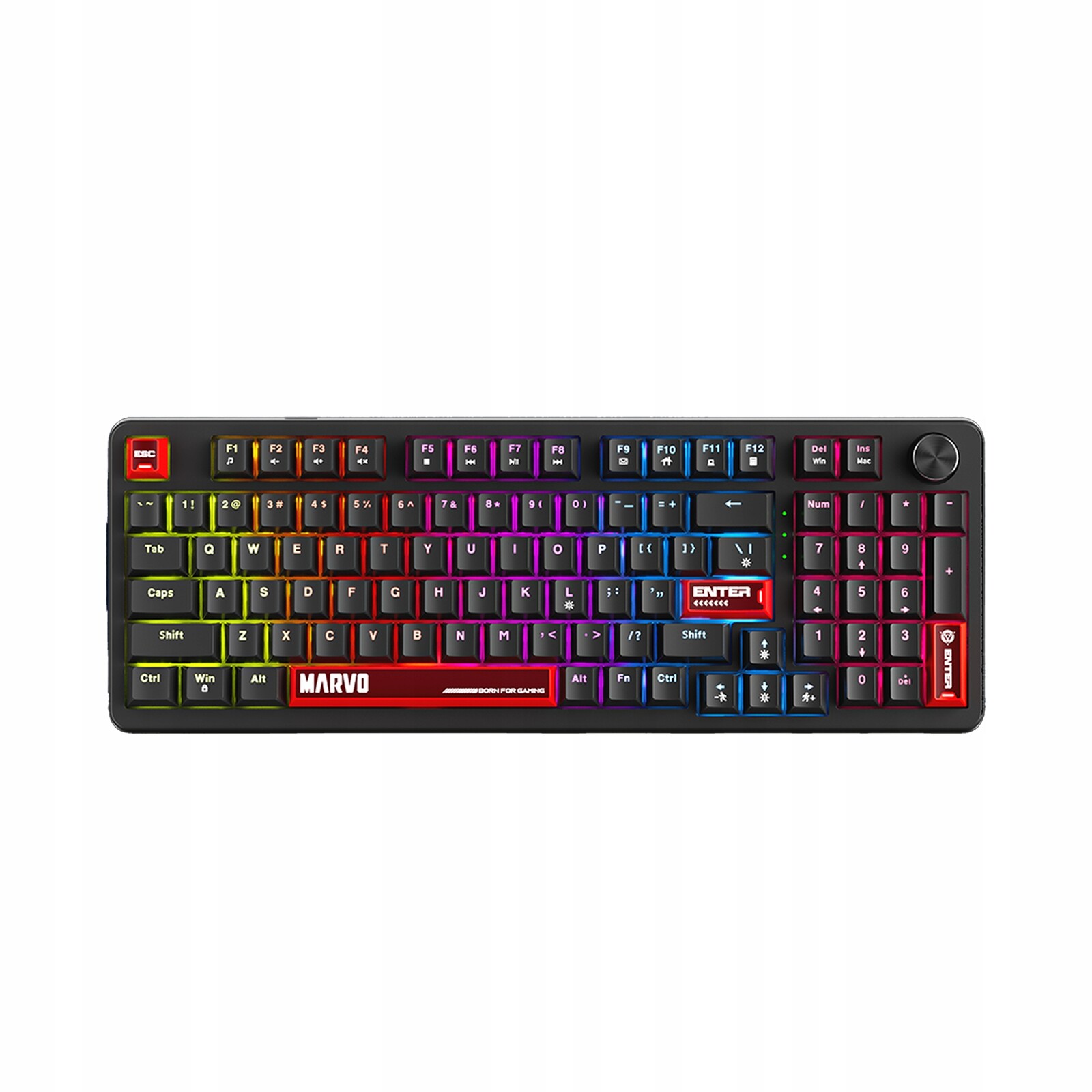 Mechanická klávesnice Marvo Arma 98 s přepínači Tnt Pink