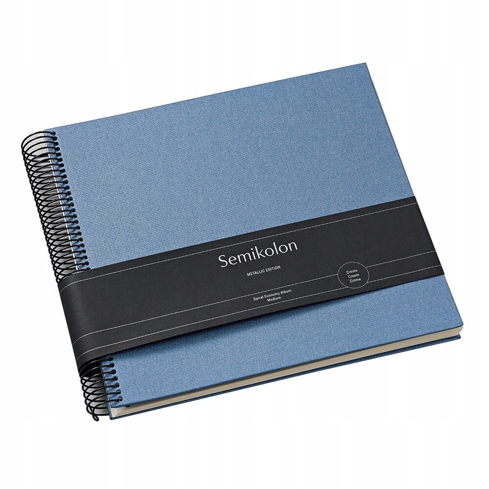 Album Semikolon Spiral Eco M, krémové listy, Electric Midnight