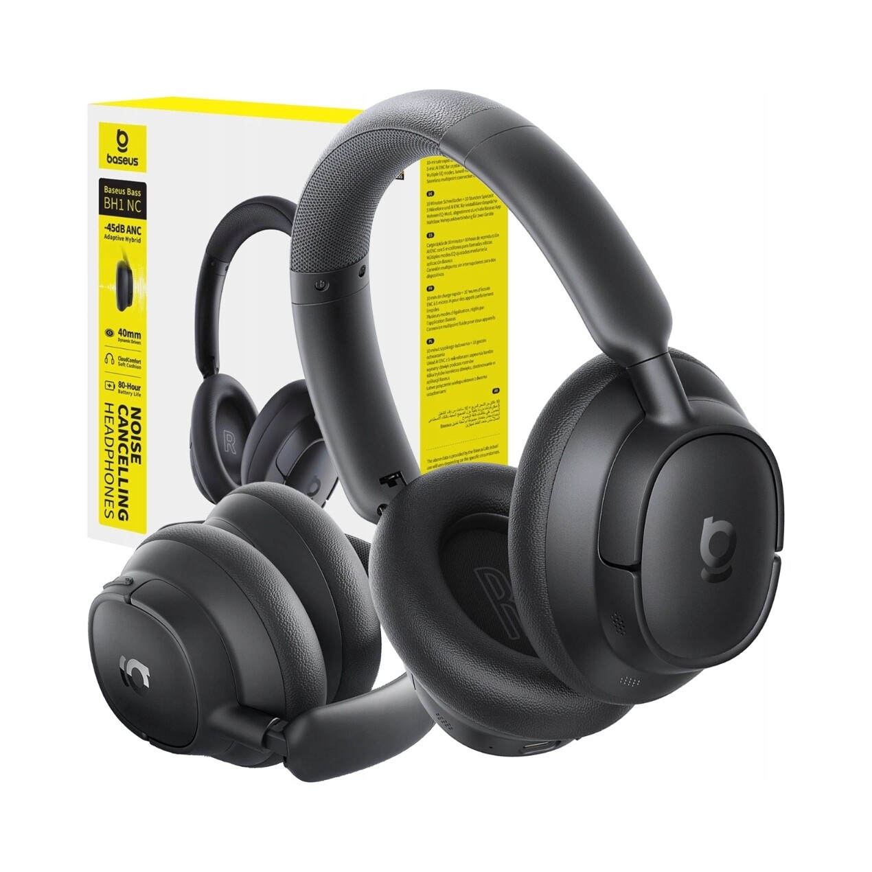 Bezdrátová sluchátka do uší Baseus Bass BH1 Nc Anc