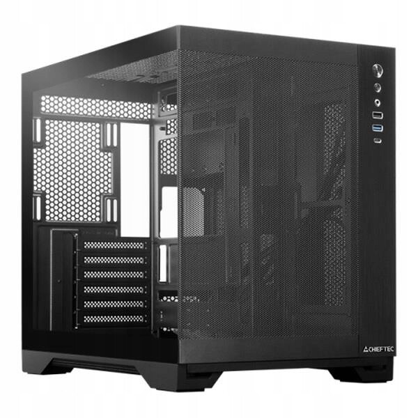 Počítačová Skříň Chieftec Visio Air Fanless GM-30B-M-FL-OP Midi Tower černý