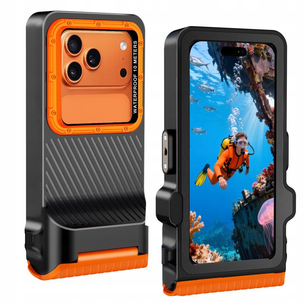 Pouzdro Vodotěsné Univerzální Velké pro potápěčský telefon IPX8 Orange