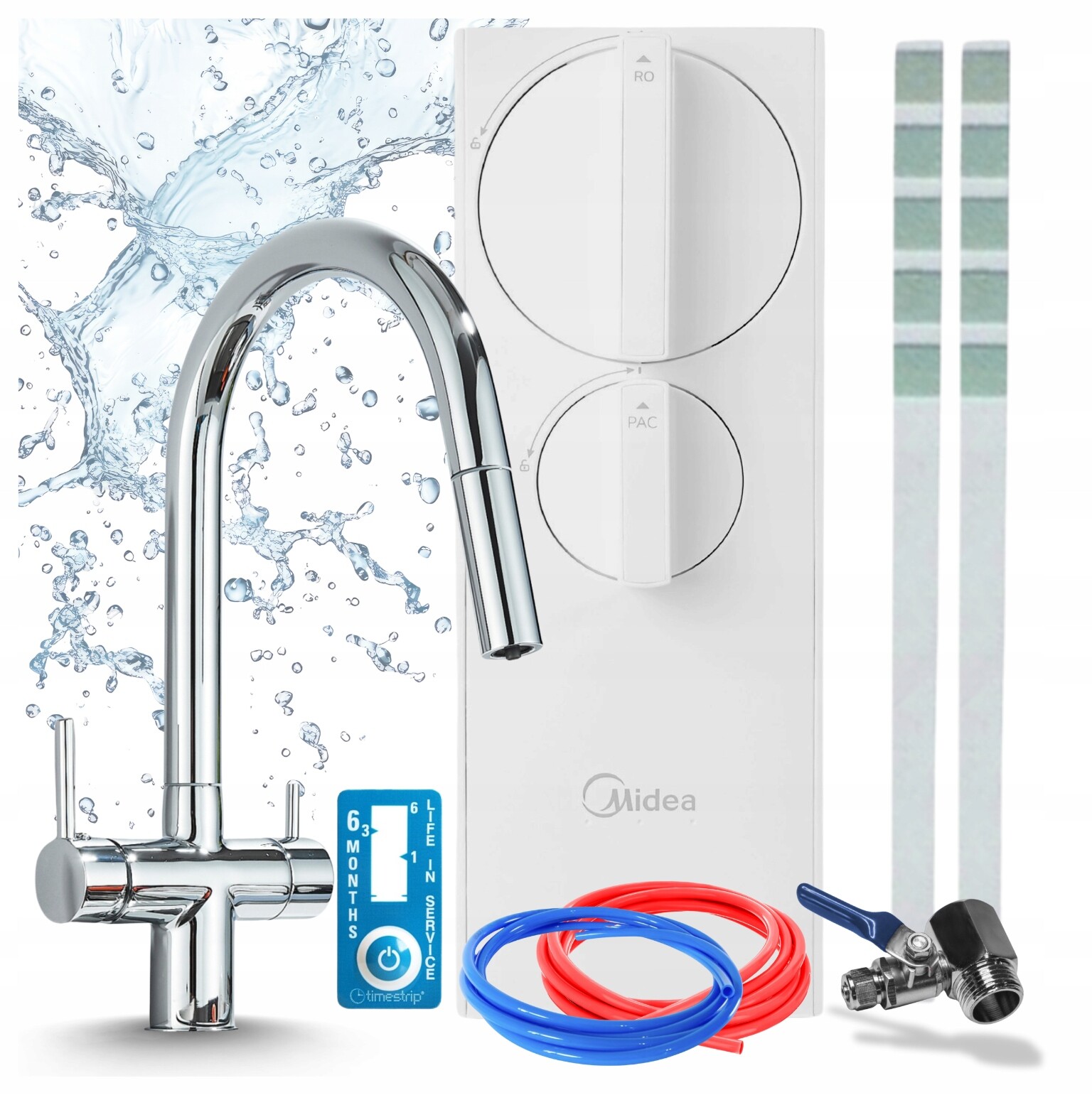 Filtr Reverzní Osmózy Midea 400GPD RO5 Beznádržový Třícestný Akumulátor