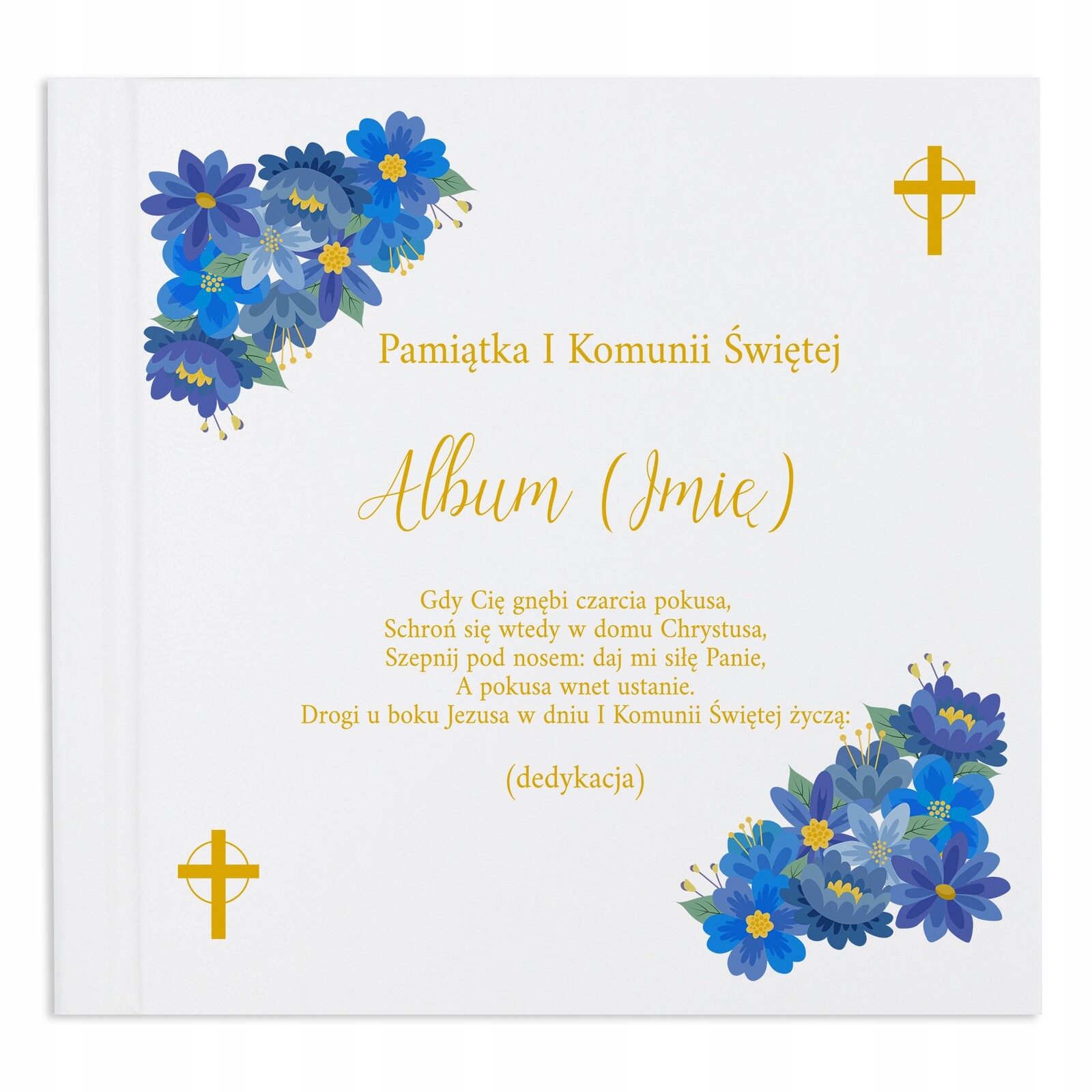 Album na vlepované fotografie Černý Suvenýr A Svaté Přijímání Dedikace Jméno