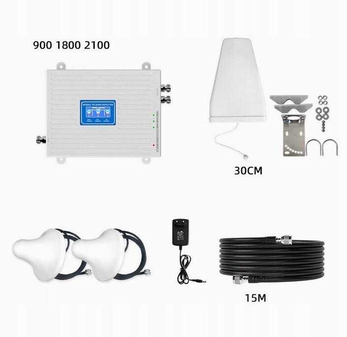 Anténní zesilovač Gsm signálu Egsm/umts 70 dB 3 Antény součástí balení