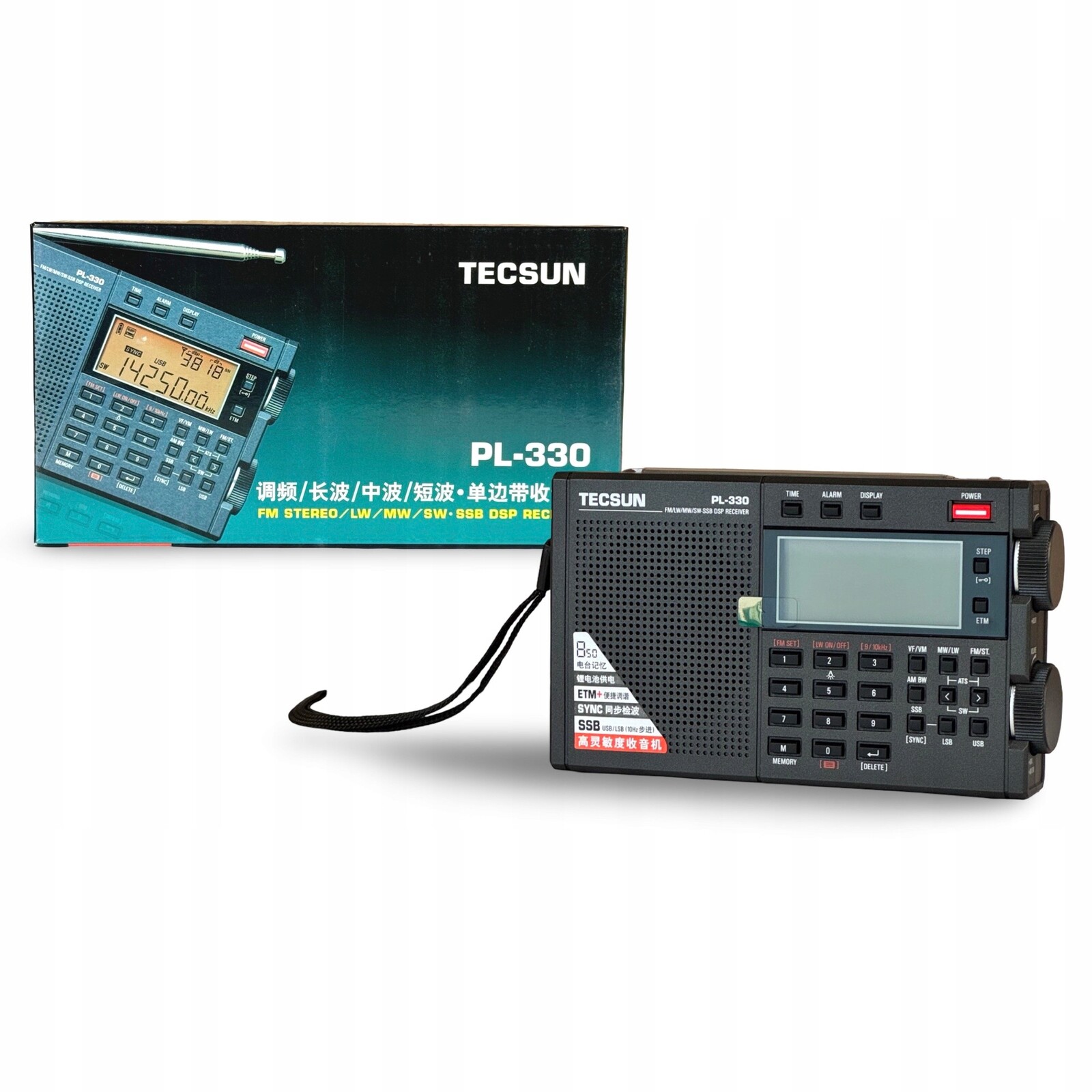 Tecsun PL-330 Fm/mw/sw/lw Ssb Dsp Radiopřijímač Usb-c Firmwar 3307 od Mrpl
