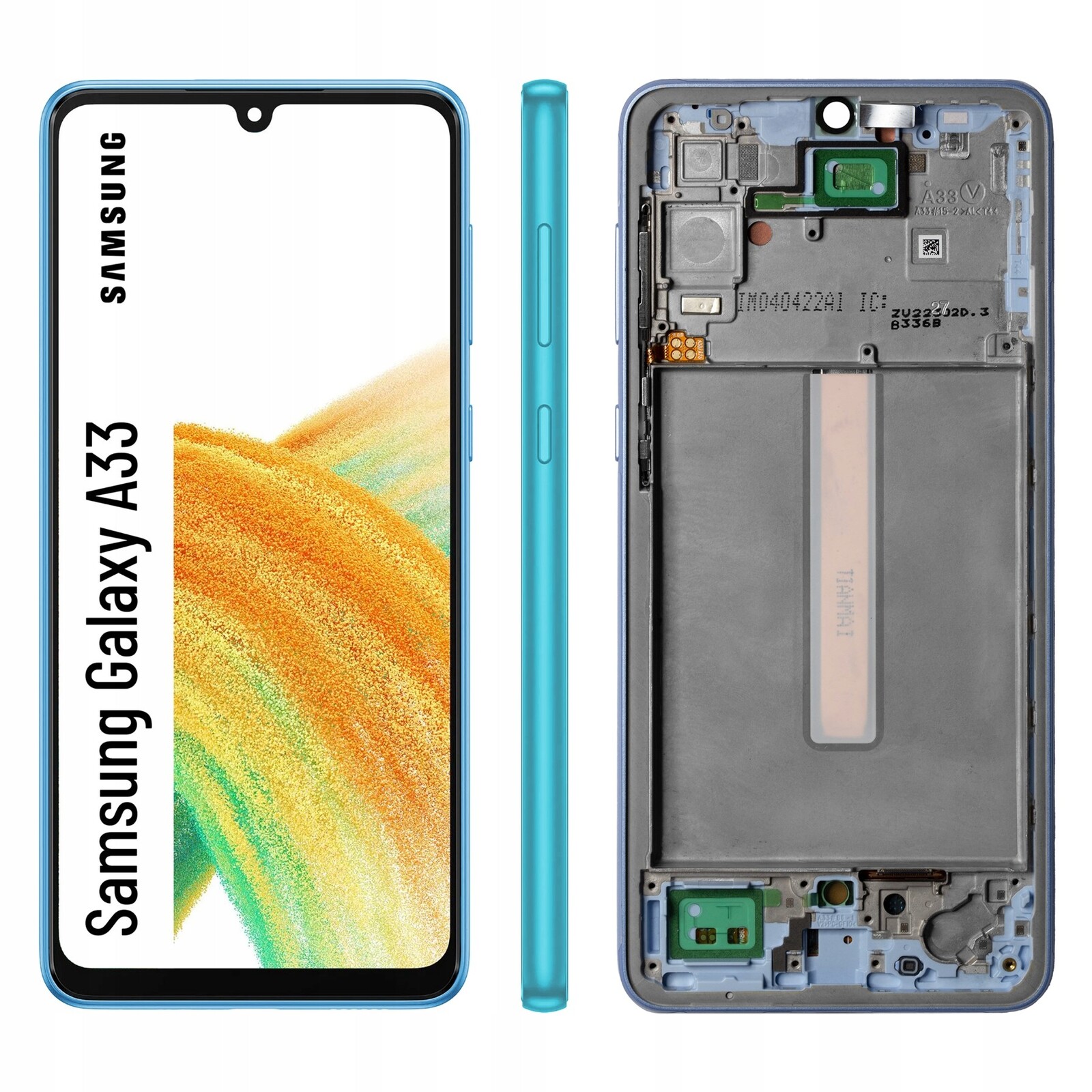 Displej pro Samsung Galaxy A33 5G LCD displej Incell Rámeček Modrý