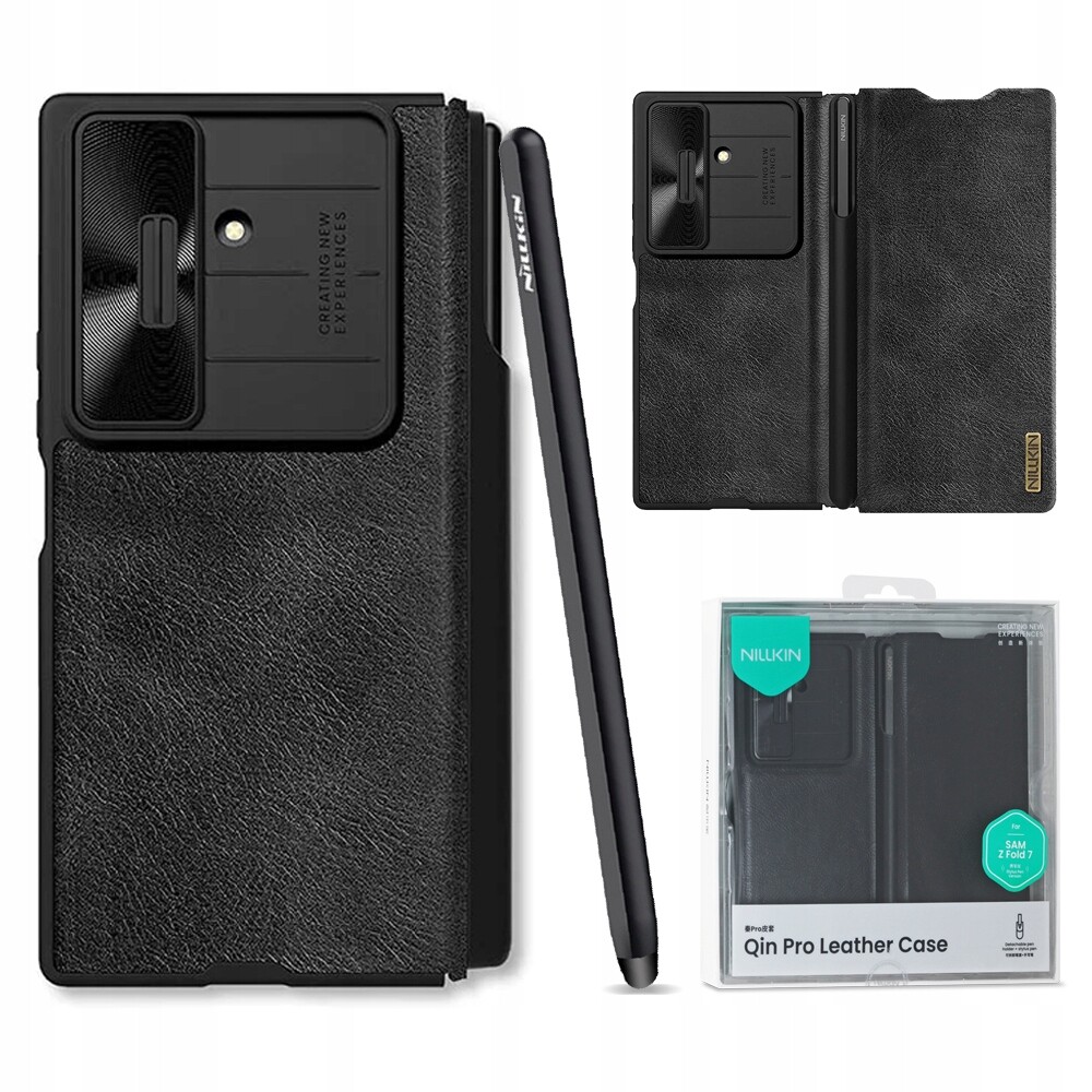 Pouzdro Nillkin dotykové pero, peněženka na ochranu fotoaparátu pro Samsung Galaxy Z Fold 7