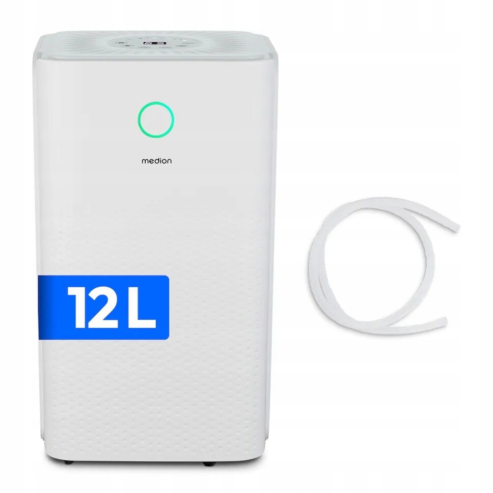 Odvlhčovač Vzduchu 12 L 3 Režimy Dotykové Ovládání, Časovač Bílý