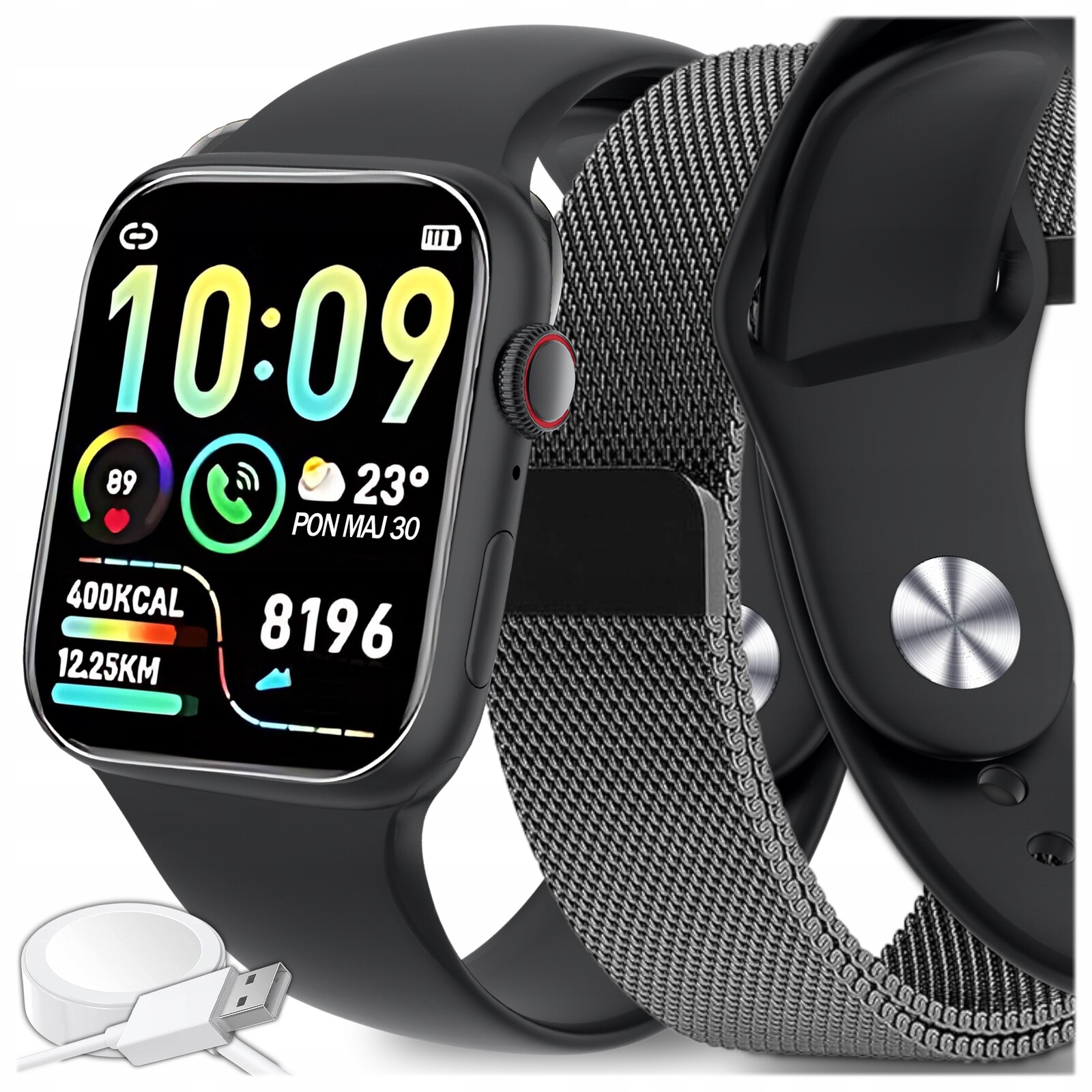 Chytré Hodinky Pánské Dámské Hodinky Sms Hovory Sport Zdraví Menu Pl 2 Řemínky