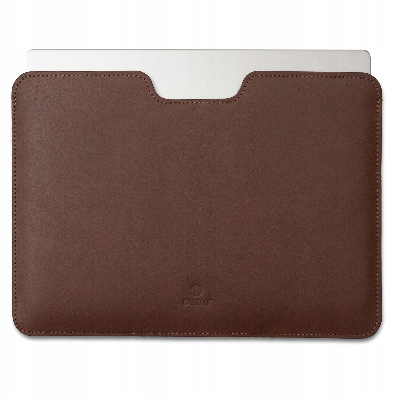 Baltan Elegantní Kožené Pouzdro Na Notebook 13'' Tmavě Hnědé