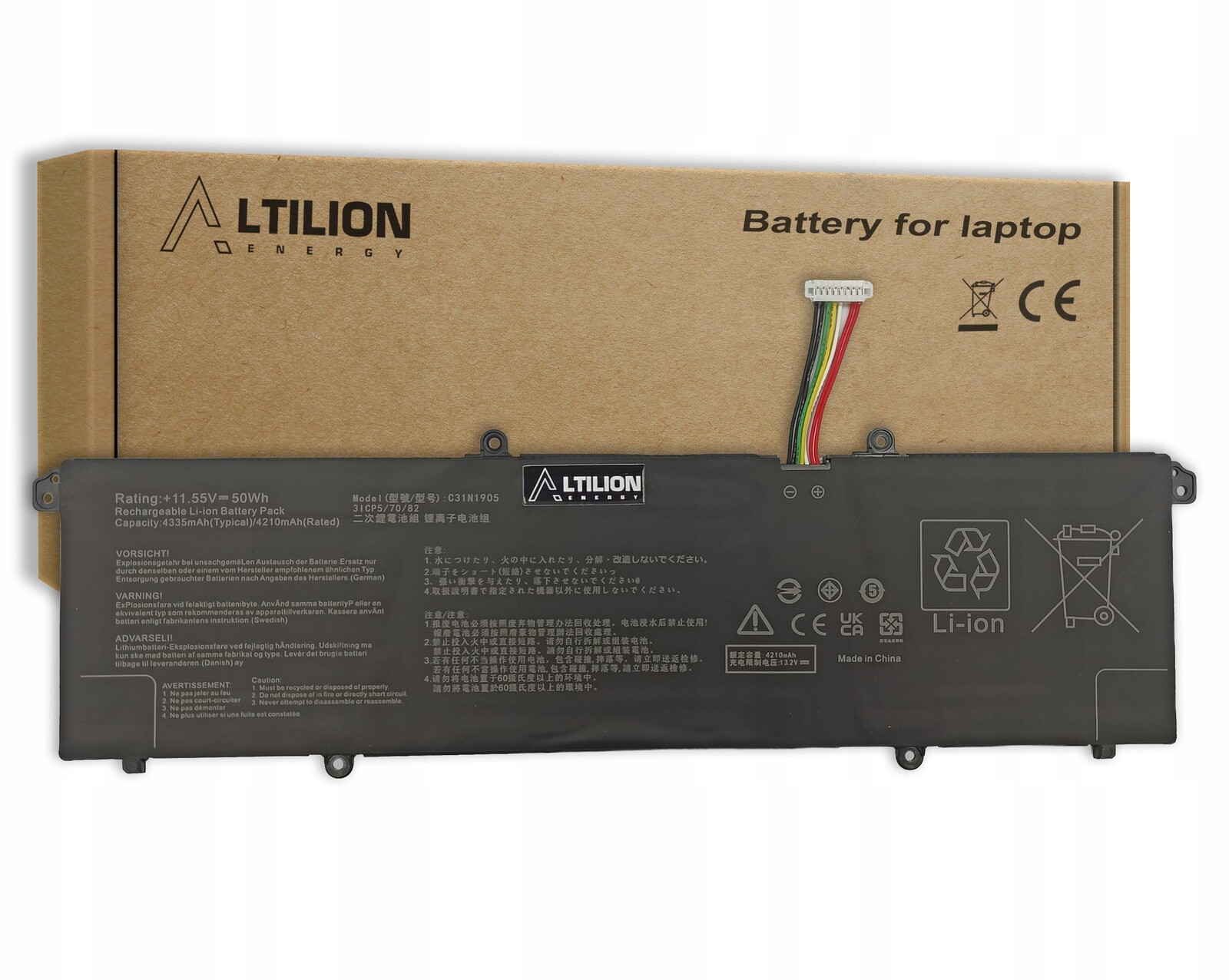 Baterie Altilion Energy C31N1905 je kompatibilní s Asusem