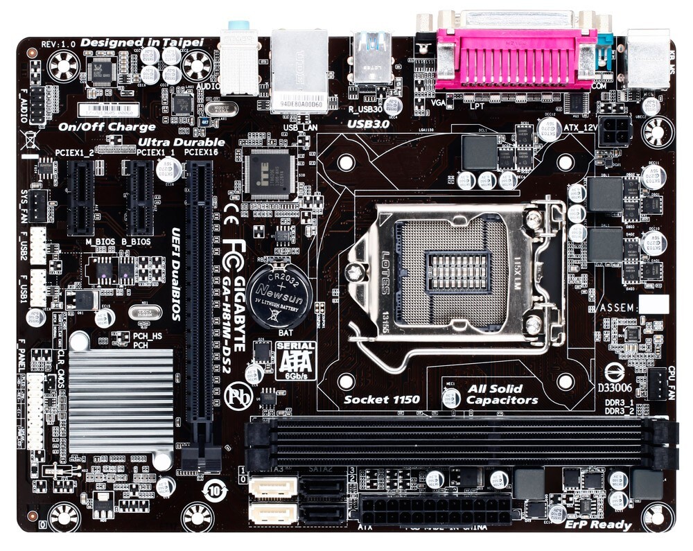 Základní deska Gigabyte GA-H81M-DS2 Micro Atx LGA1150 DDR3 Oem