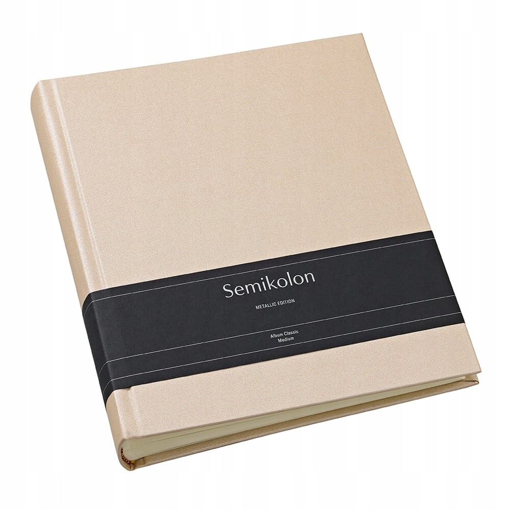 Album Semikolon Classic Medium, krémové listy, Satin Champagne