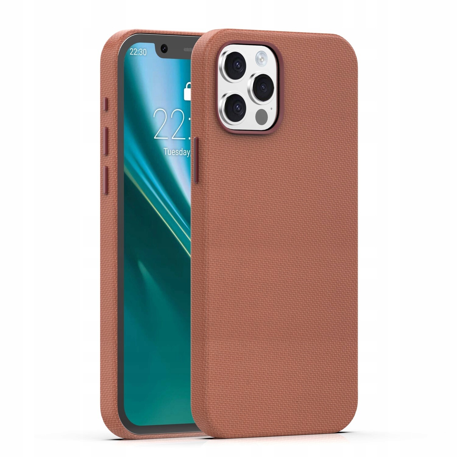 Pouzdro kryt pro iPhone 12/12 Pro hnědé Etteri magnetické 2300 Gs silné