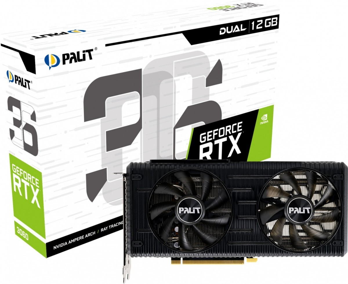 Grafická karta Palit GeForce Rtx 3060 Dual 12GB GDDR6