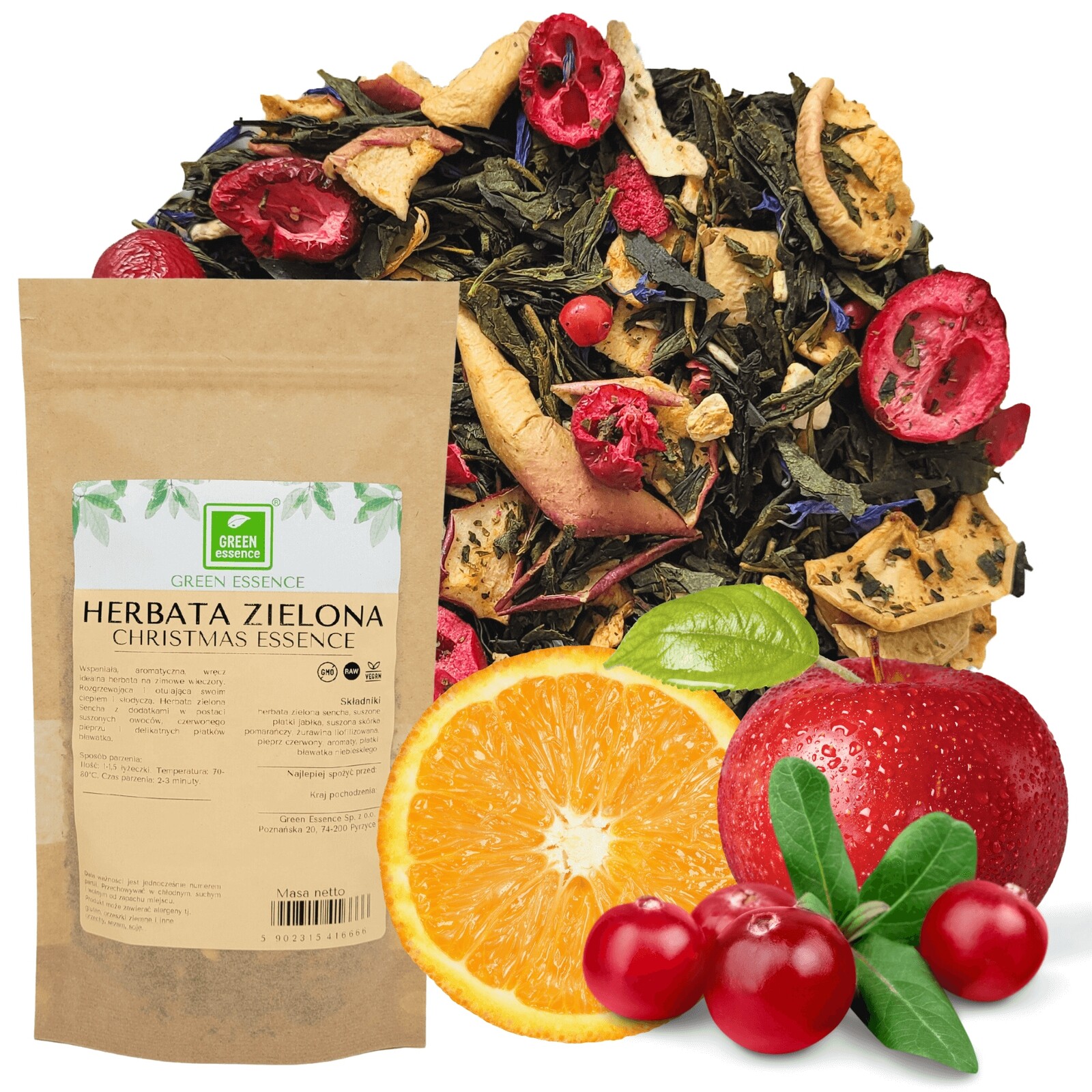 Čaj 50 g jablko pomeranč brusinky