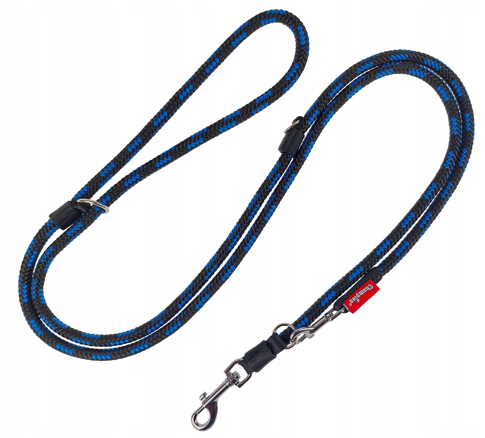 Vodítko pro psa Regulovatelné lanko 5 m/1,0 cm Champion Černomodré