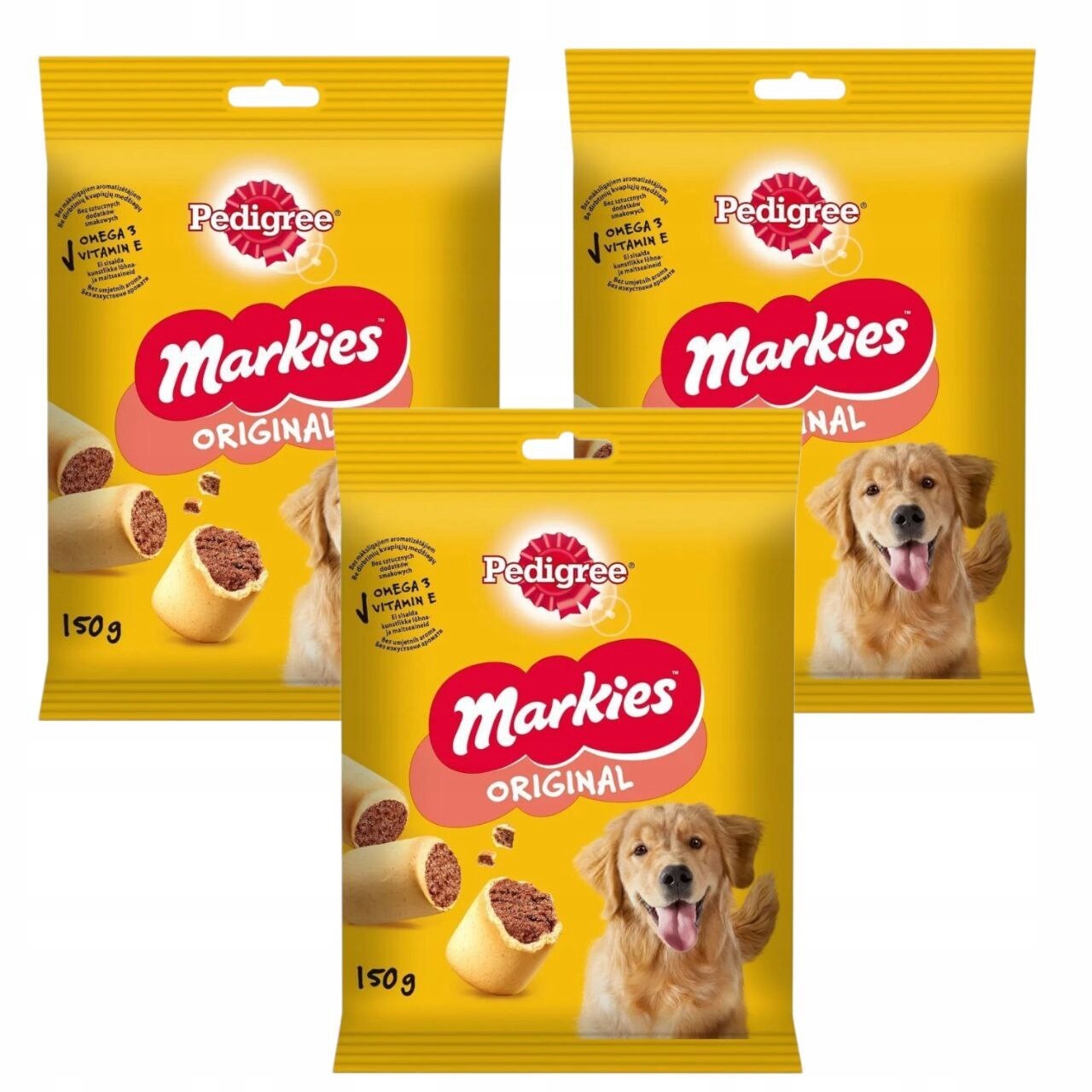 Sušenky pro psy Pedigree Markies s kostní dření 3 x 150 g