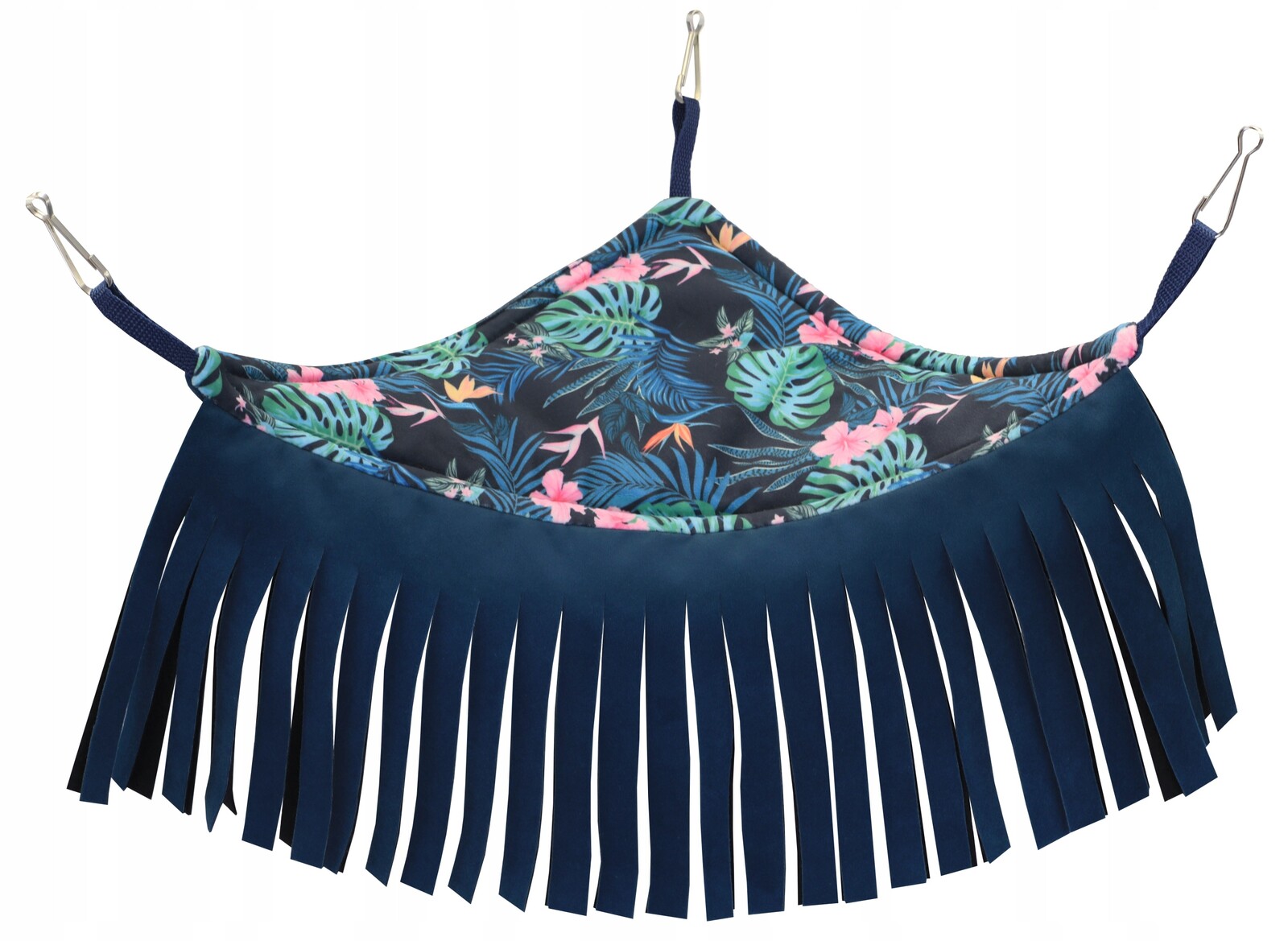 Rohová Houpací Síť S Třásněmi 45X45 CM Tropický Les Pro Hlodavce Potkana