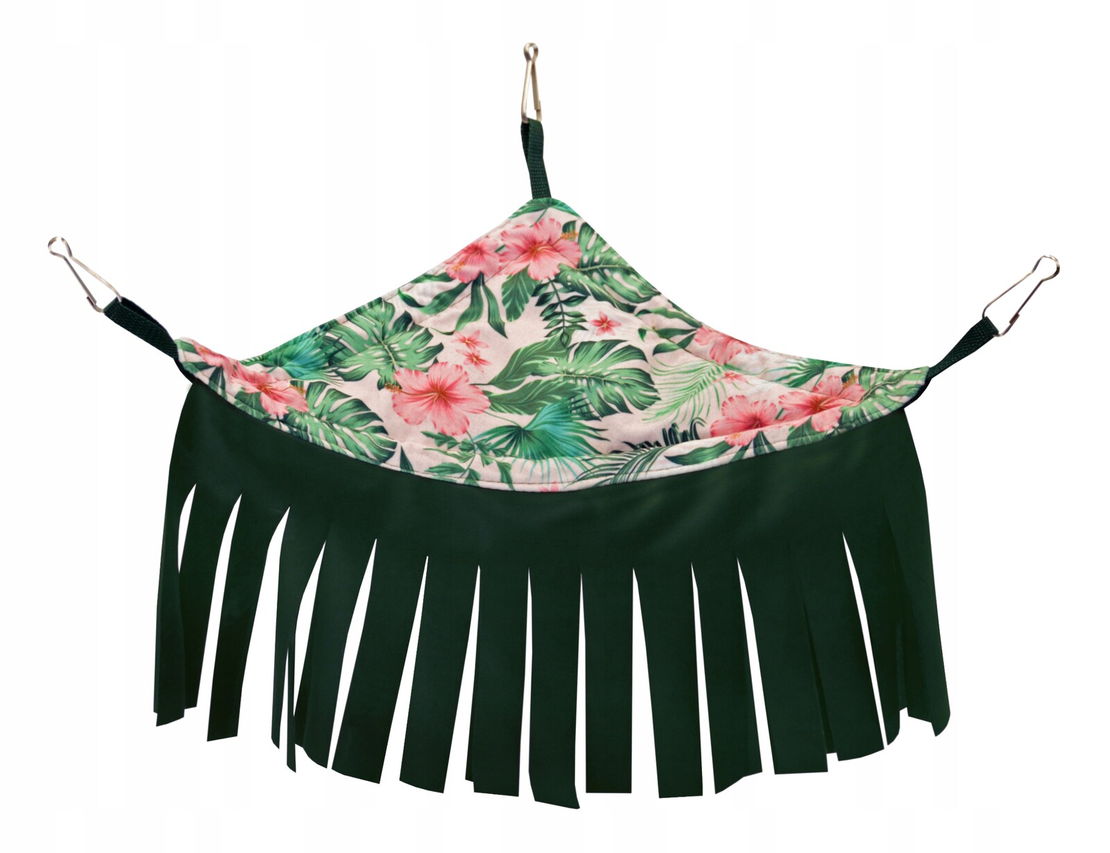 Rohová Houpací Síť S Třásněmi 38X38 CM Ibiškový Květ Pro Hlodavce Krysy