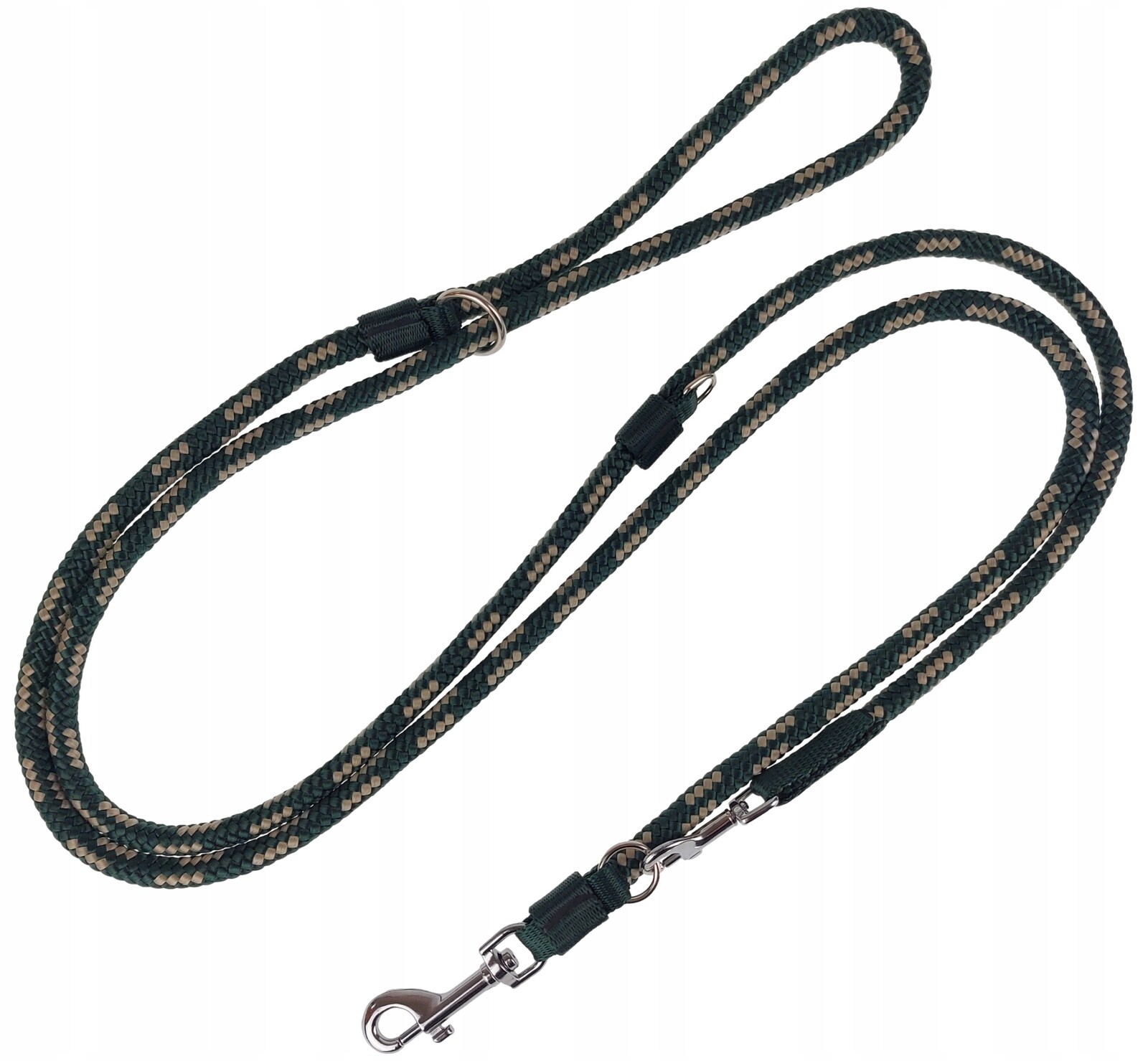 Vodítko pro středního psa Nastavitelná šňůra 5 m/1,0 cm Champion Zelená
