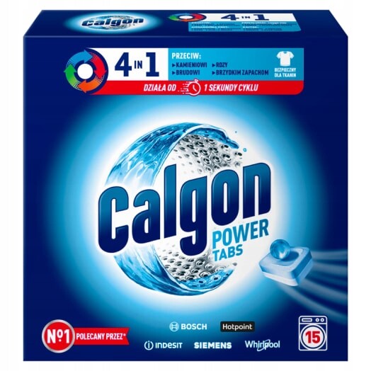 2x Calgon Tablety do pračky proti usazování vodního kamene 15 ks