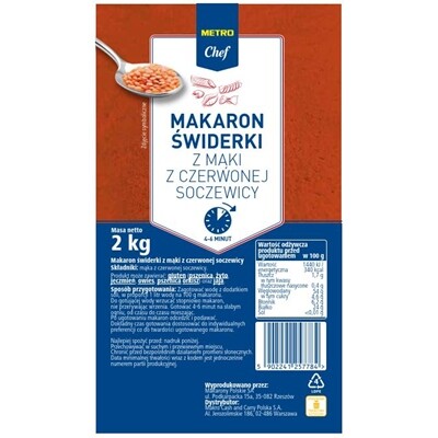 Metro Chef Těstoviny fusilli 2 kg