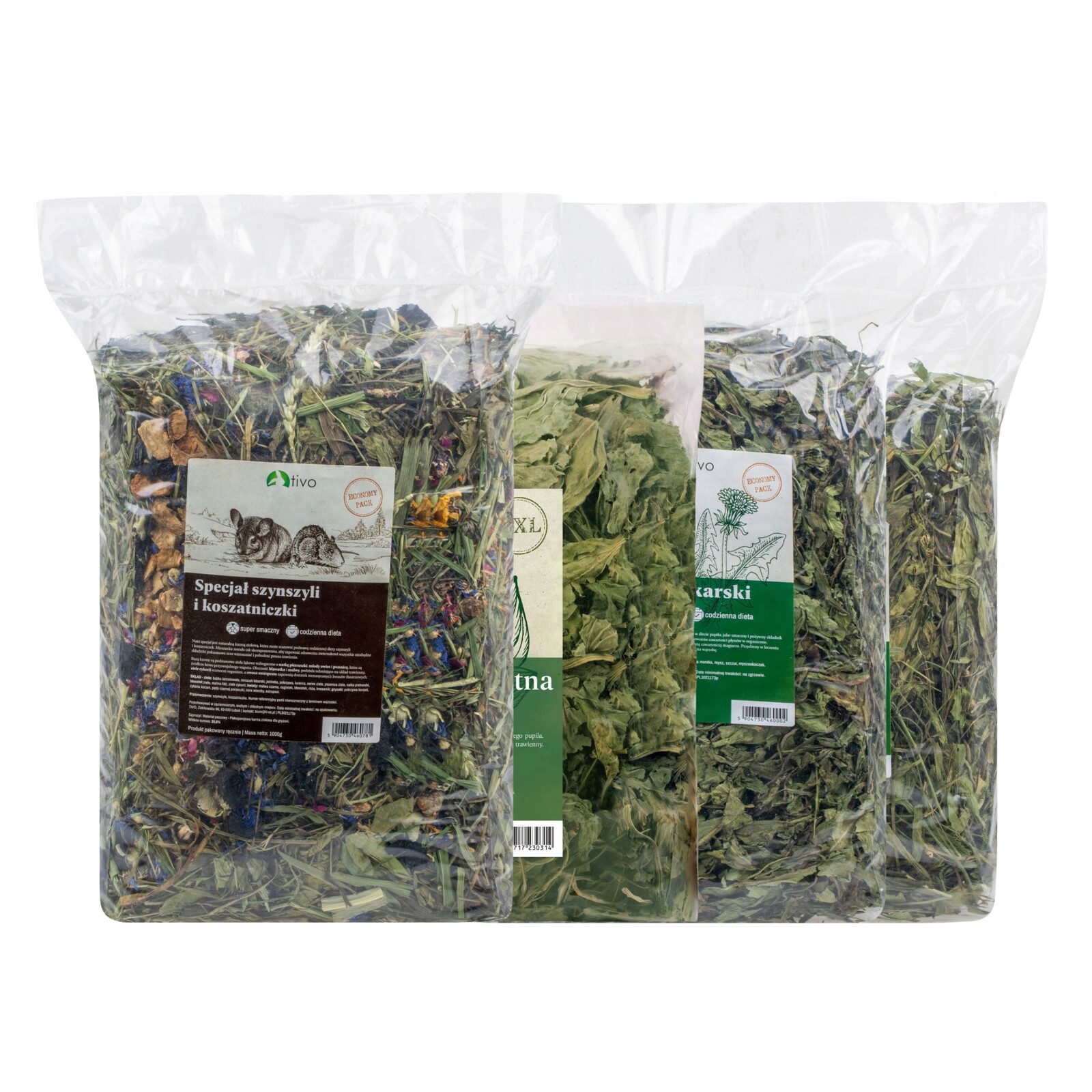 Sada pro činčily kasičky Tivo 2,6 specialita činčily bábovka pampeliška