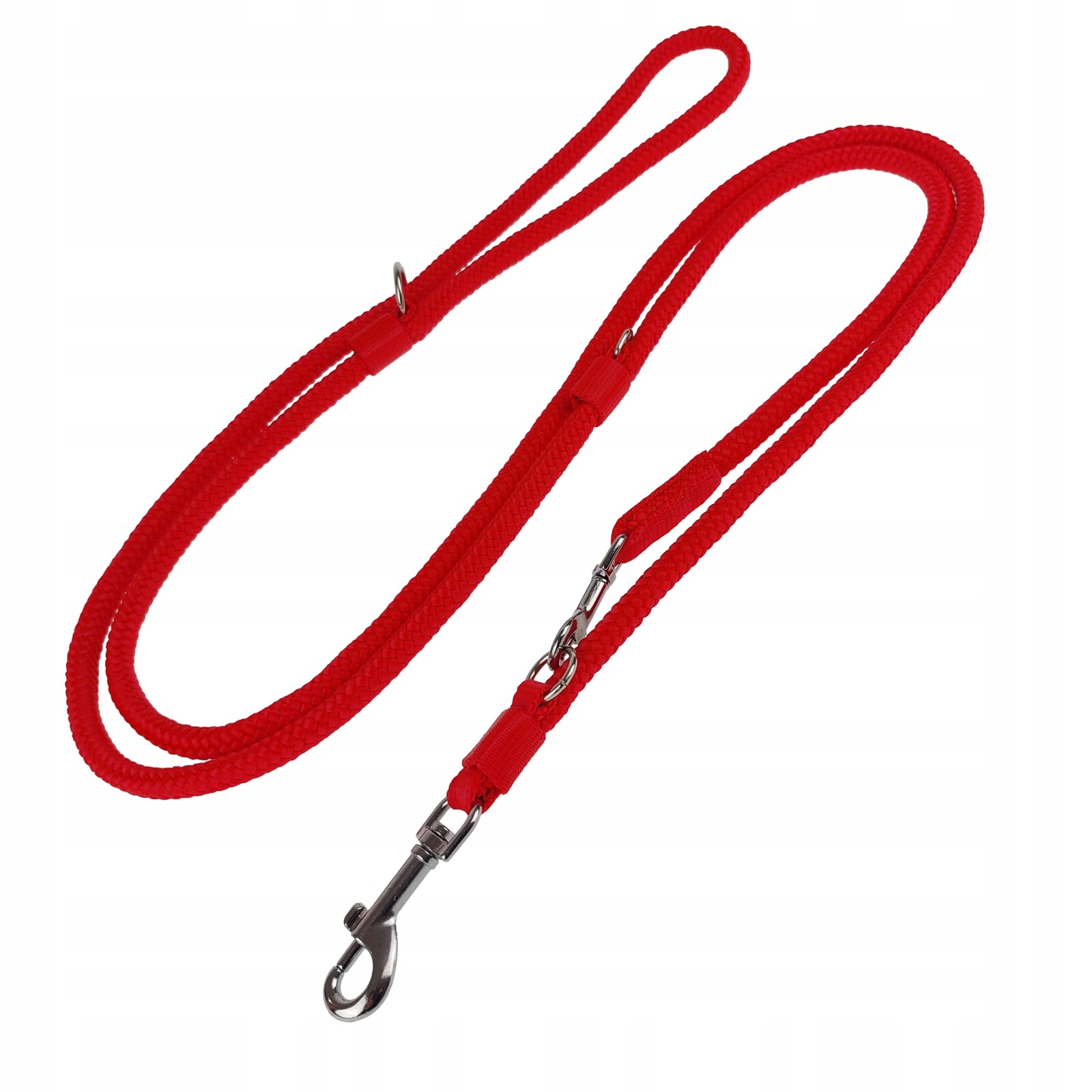Vodítko pro středního psa Nastavitelná šňůra 3 m/1,0 cm Champion Červená