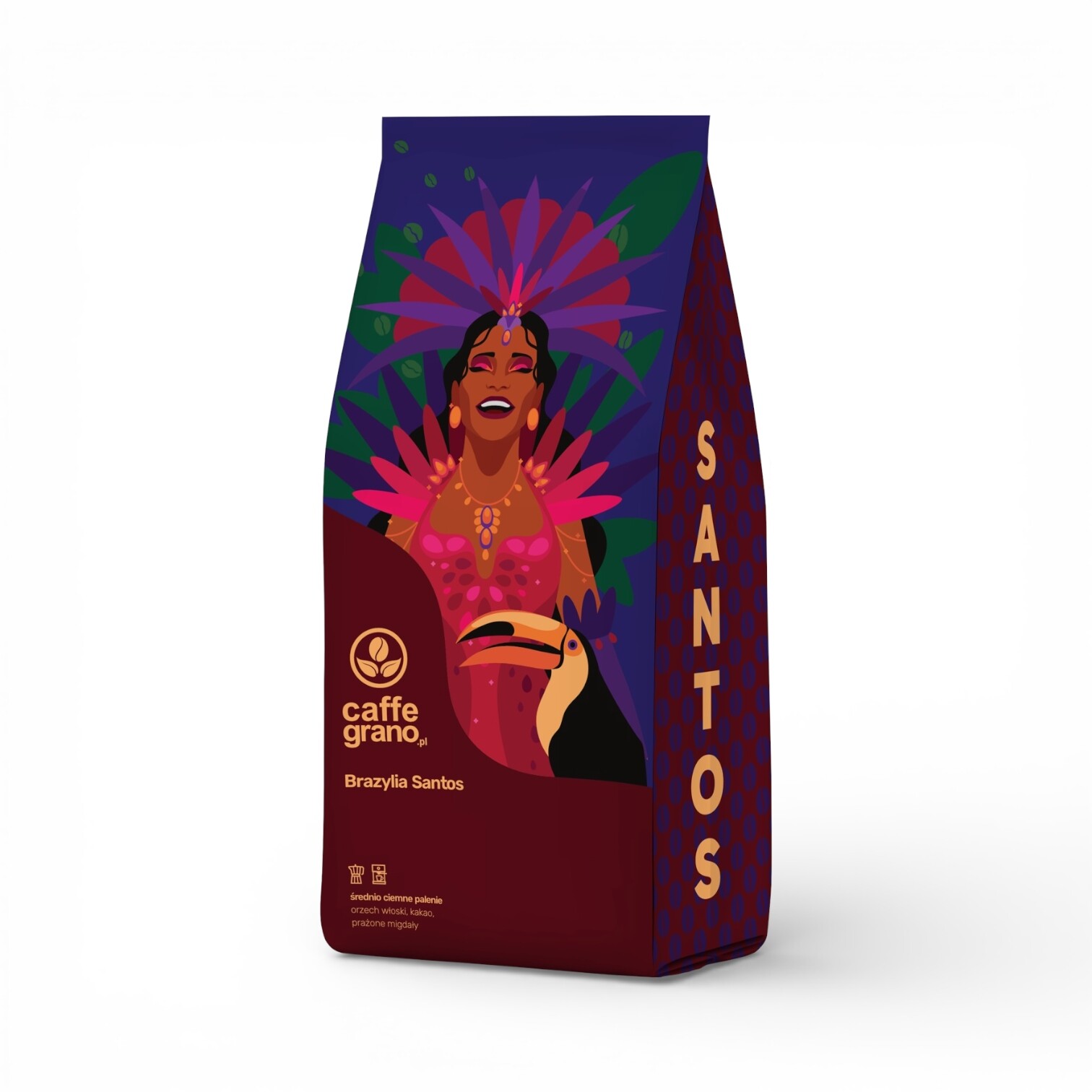 Brazílie Santos Caffe Grano (espresso) 1 kg 100% Arabica