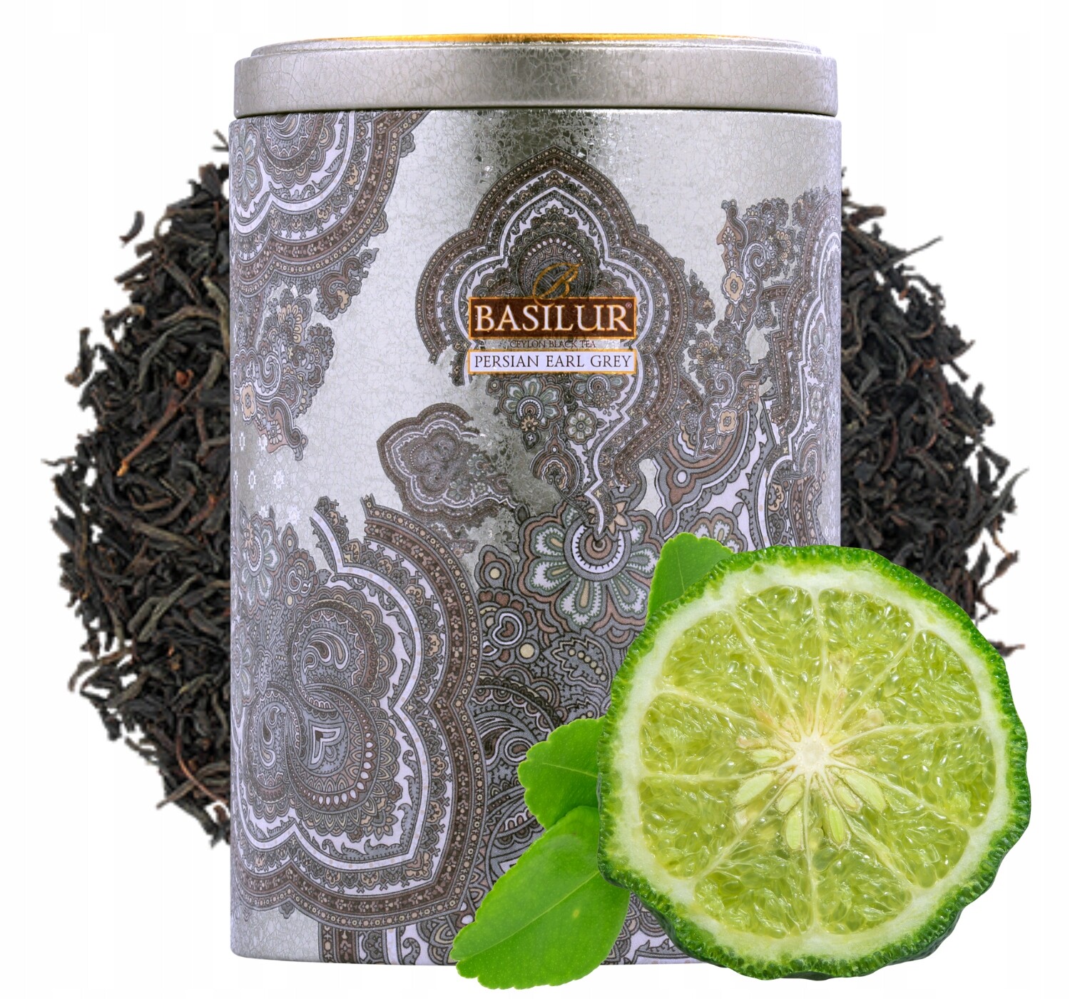 Basilur Persian Earl Grey černý čaj s Bergamotem 100 g sypaného čaje v Plechovce