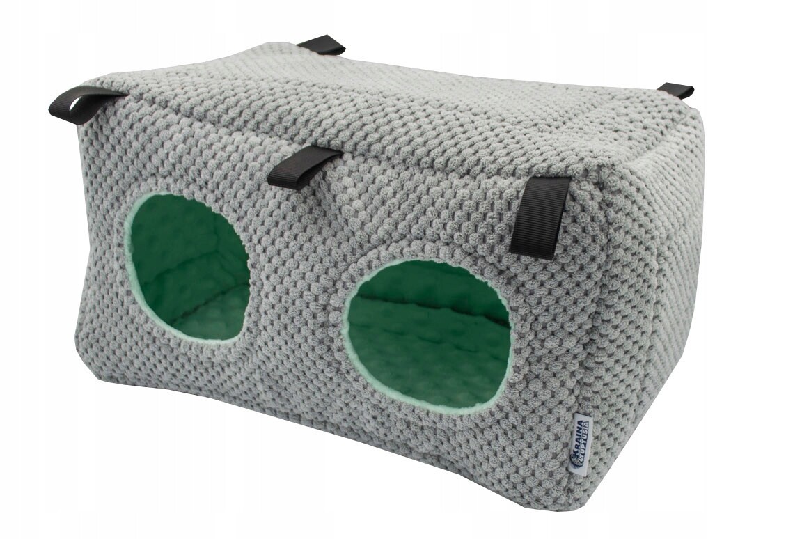 Dvojitý Domeček Pelíšek Pro Hlodavce Mátový Dot Dva Vchody Činčila