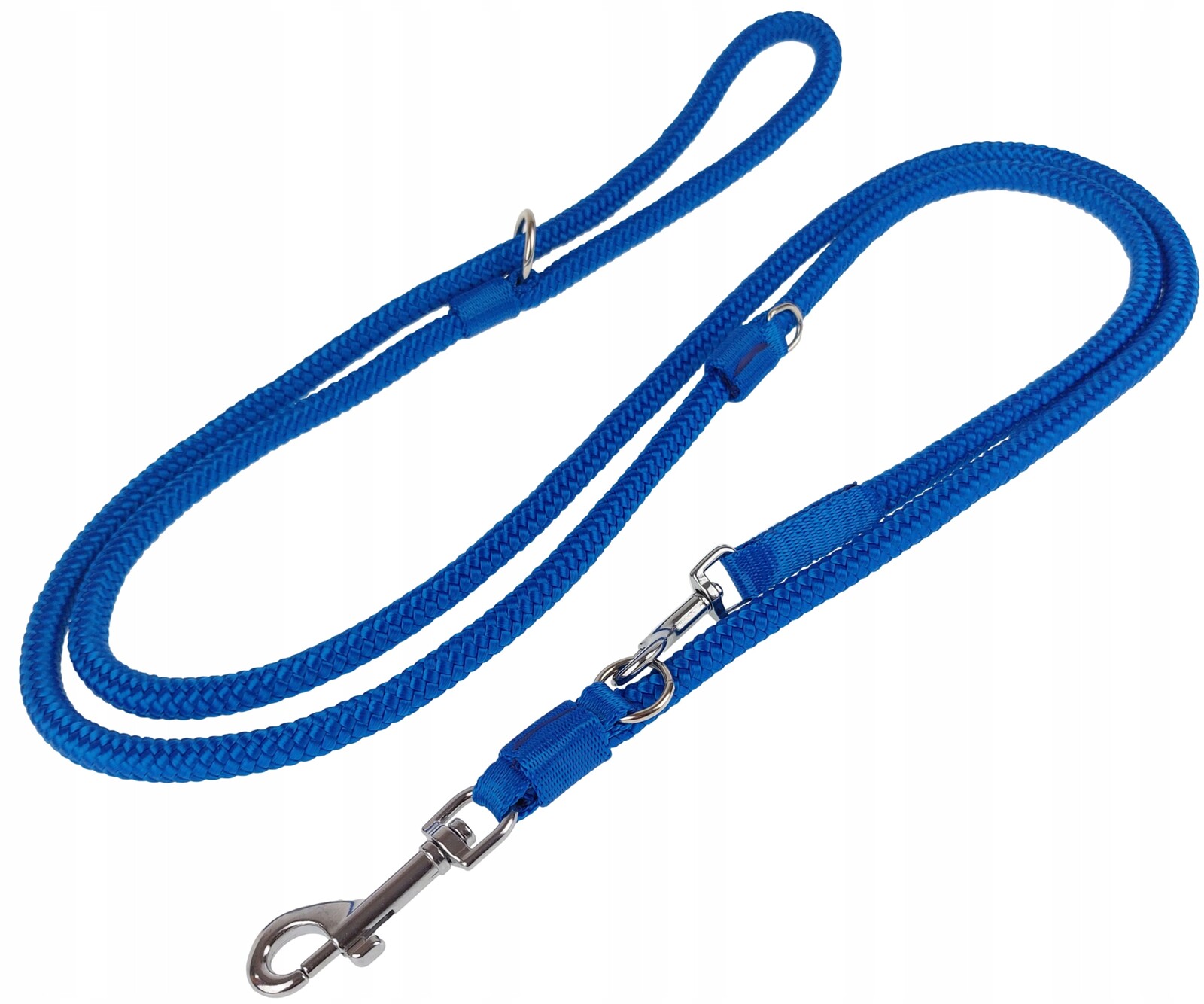 Vodítko pro středního psa Nastavitelná šňůra 4 m/1,0 cm Champion Modrá