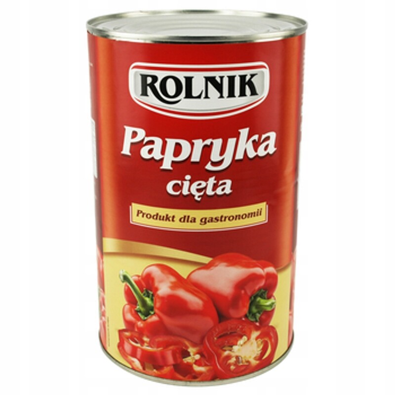 Paprika řezaná Rolnik 4300 g maďarská červená, nakládaná