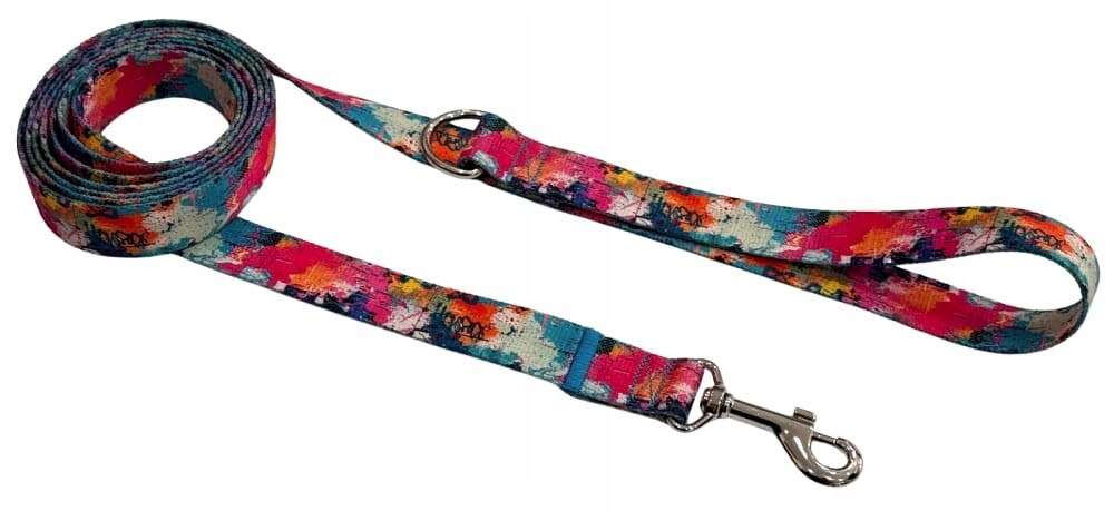 Vodítko pro psa 2,5 cm Tradiční grafika Zepnij XXXXL 10 mb