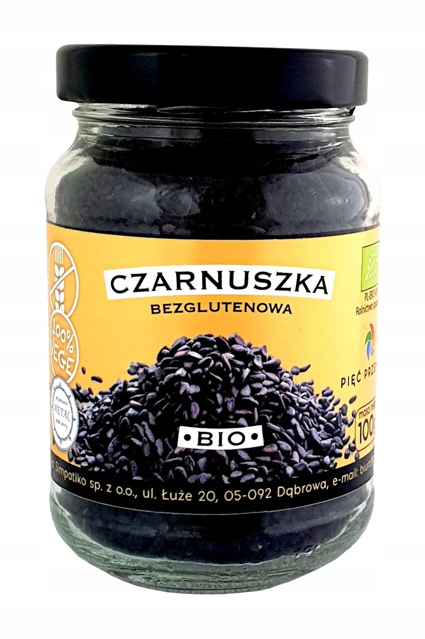 5 x Pięć Przemian Černucha Bezlepková Bio 100 G (Sklenička)