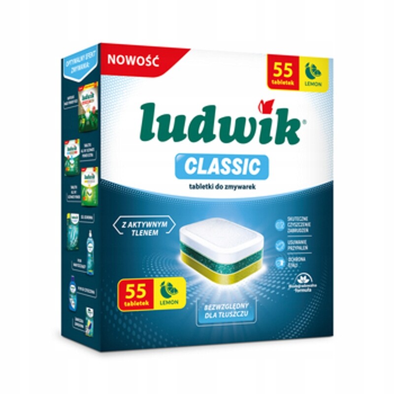 Ludwik – tablety do myčky nádobí Classic 55 ks
