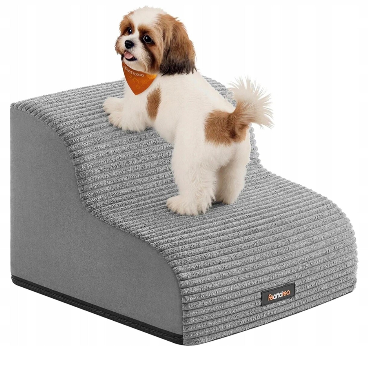 Schody Pro Psa protiskluzové 2 Stupně Vodotěsné Pro Malé Psy Šedé