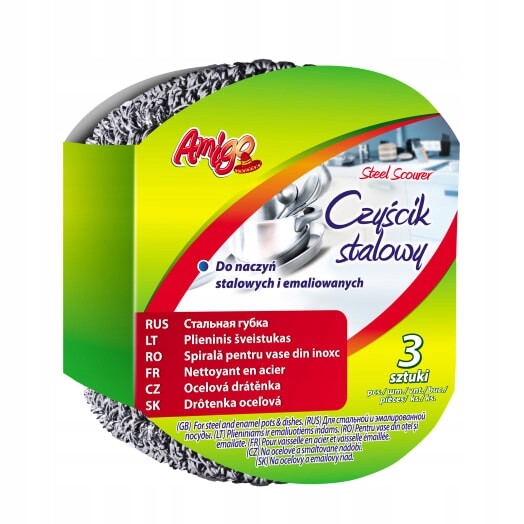 8 x Amigo Ocelový čistič 3 ks